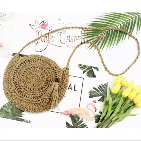 🌸Bohemian Straw Crossbody Bag - Picture 2 of 8